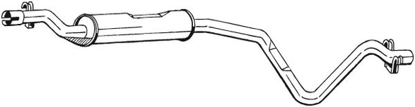 Silenziatore centrale - 282-247 BOSAL