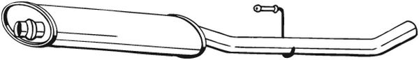 Middle Silencer - 282-331 BOSAL