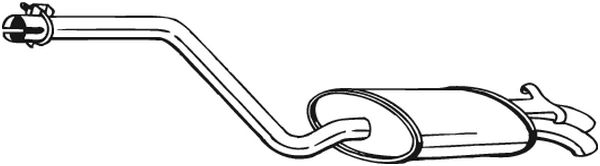 End Silencer - 282-333 BOSAL