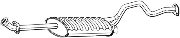 Silenziatore centrale - 282-891 BOSAL