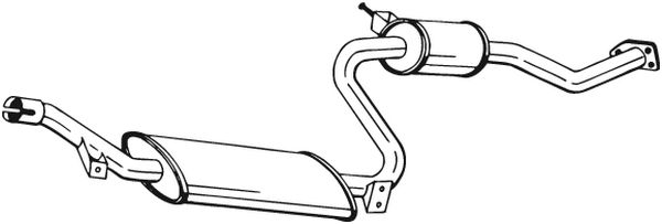 vidurinis duslintuvas - 284-155 BOSAL