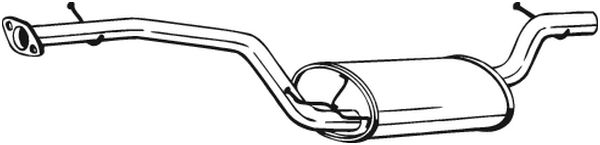 Middle Silencer - 282-419 BOSAL