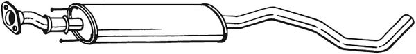 Silenziatore centrale - 282-577 BOSAL
