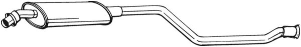 Silenziatore centrale - 282-663 BOSAL