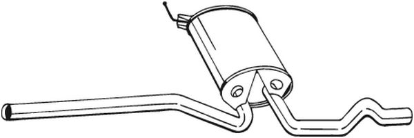 vidurinis duslintuvas - 282-703 BOSAL