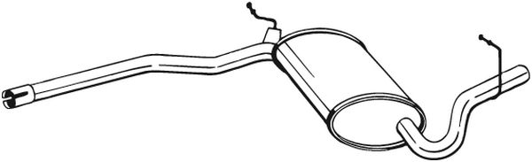 Middle Silencer - 282-915 BOSAL