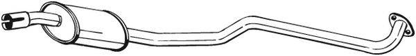 Middle Silencer - 282-829 BOSAL