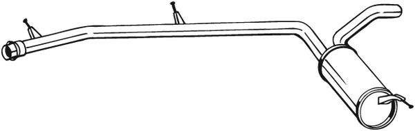 Middle Silencer - 282-859 BOSAL