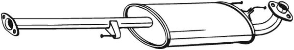 Middle Silencer - 282-863 BOSAL