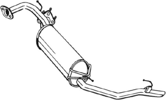 Silenziatore posteriore - 282-911 BOSAL