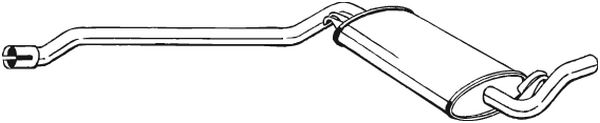 Silenziatore centrale - 283-015 BOSAL