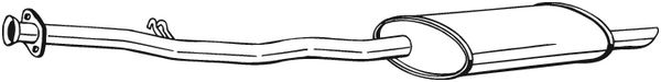 Silenziatore posteriore - 283-285 BOSAL