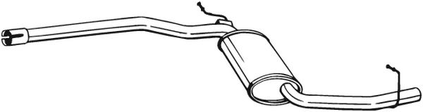 vidurinis duslintuvas - 283-305 BOSAL