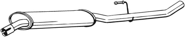 Middle Silencer - 283-307 BOSAL