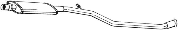 Middle Silencer - 283-389 BOSAL