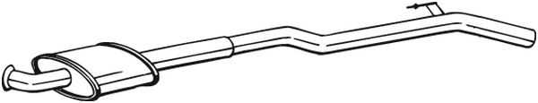 Silenziatore centrale - 283-551 BOSAL