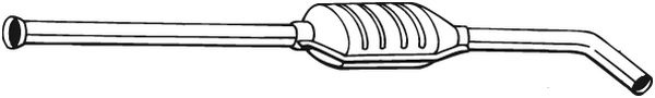 vidurinis duslintuvas - 283-567 BOSAL