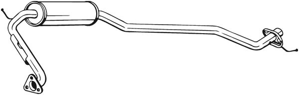 Middle Silencer - 283-799 BOSAL