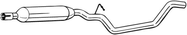 vidurinis duslintuvas - 283-875 BOSAL
