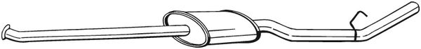 Silenziatore centrale - 284-079 BOSAL