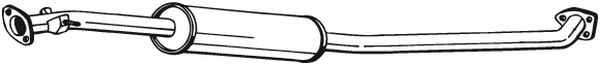 Silenziatore centrale - 284-133 BOSAL
