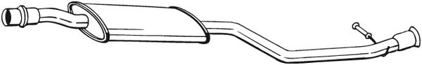 Mittelschalldämpfer - 284-143 BOSAL