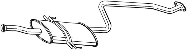 Silenziatore centrale - 284-301 BOSAL