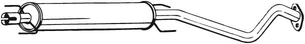 Silenziatore centrale - 284-339 BOSAL