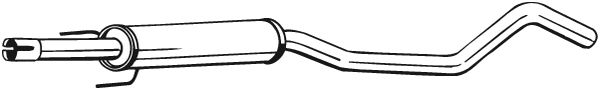 Silenziatore centrale - 285-957 BOSAL