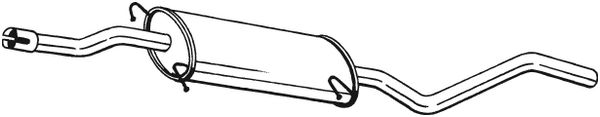 Silenziatore centrale - 287-433 BOSAL