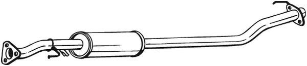 Silenziatore centrale - 284-447 BOSAL