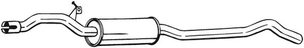 Silenziatore centrale - 284-461 BOSAL