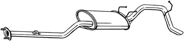 Silenziatore posteriore - 284-485 BOSAL
