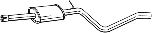 Middle Silencer - 284-555 BOSAL