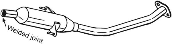 Middle Silencer - 284-573 BOSAL