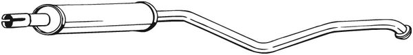 Middle Silencer - 284-605 BOSAL