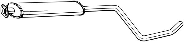 Middle Silencer - 284-611 BOSAL