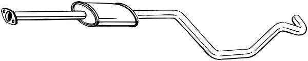 Middle Silencer - 284-617 BOSAL