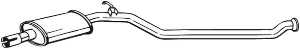 Silenziatore centrale - 284-621 BOSAL