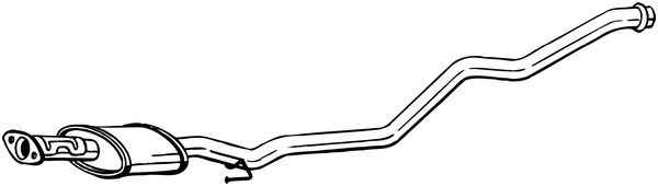 Middle Silencer - 284-631 BOSAL