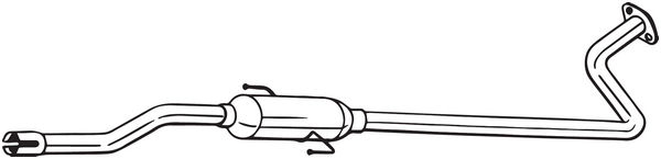 Middle Silencer - 284-701 BOSAL