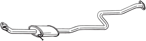 Middle Silencer - 284-705 BOSAL