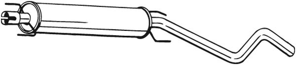 Silenziatore centrale - 286-473 BOSAL