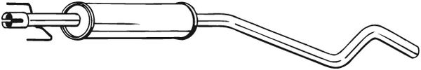 Middle Silencer - 284-747 BOSAL