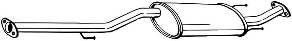 Silenziatore centrale - 284-909 BOSAL