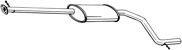 vidurinis duslintuvas - 285-057 BOSAL