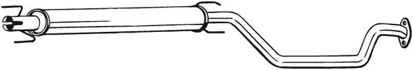 Silenziatore centrale - 285-117 BOSAL