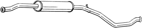 Mittelschalldämpfer - 285-143 BOSAL