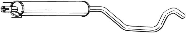 Middle Silencer - 285-313 BOSAL