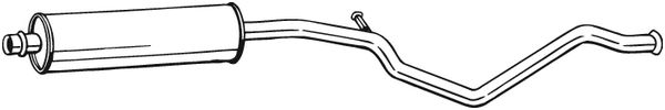 Silenziatore centrale - 285-325 BOSAL